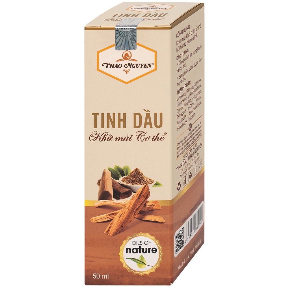 Hình ảnh Tinh dầu khử mùi cơ thể Thảo Nguyên giúp cân bằng độ ẩm cho da (50ml)