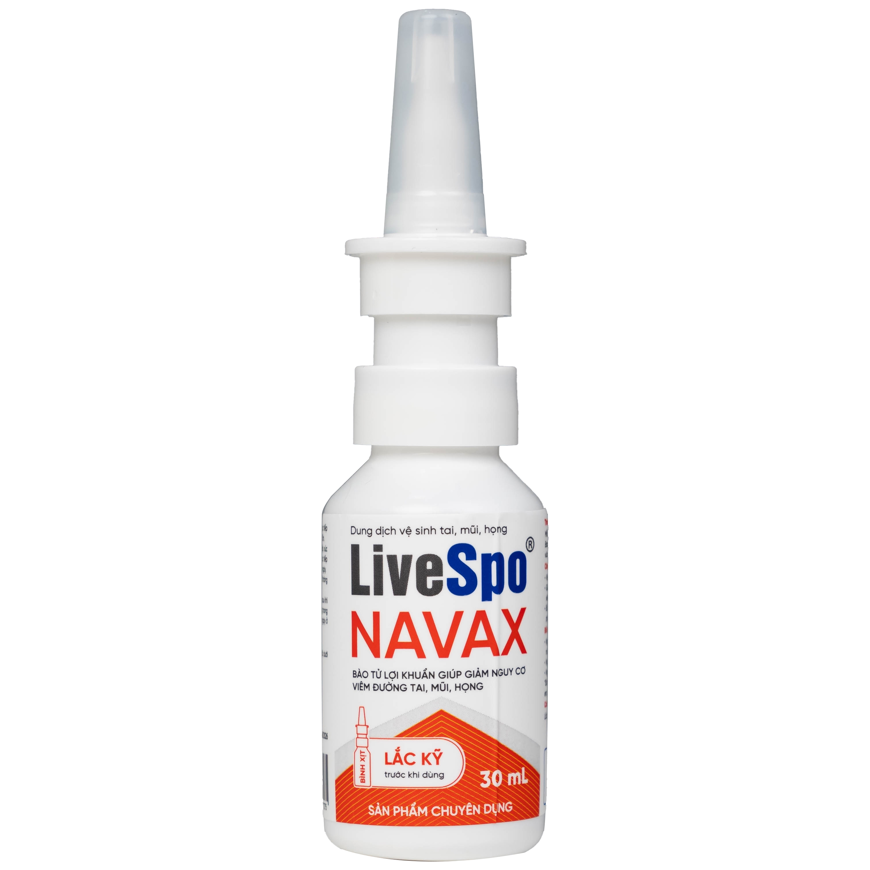 Hình ảnh Dung dịch vệ sinh tai, mũi, họng LiveSpo NAVAX 30ml giảm nguy cơ viêm tai, mũi, họng, viêm xoang
