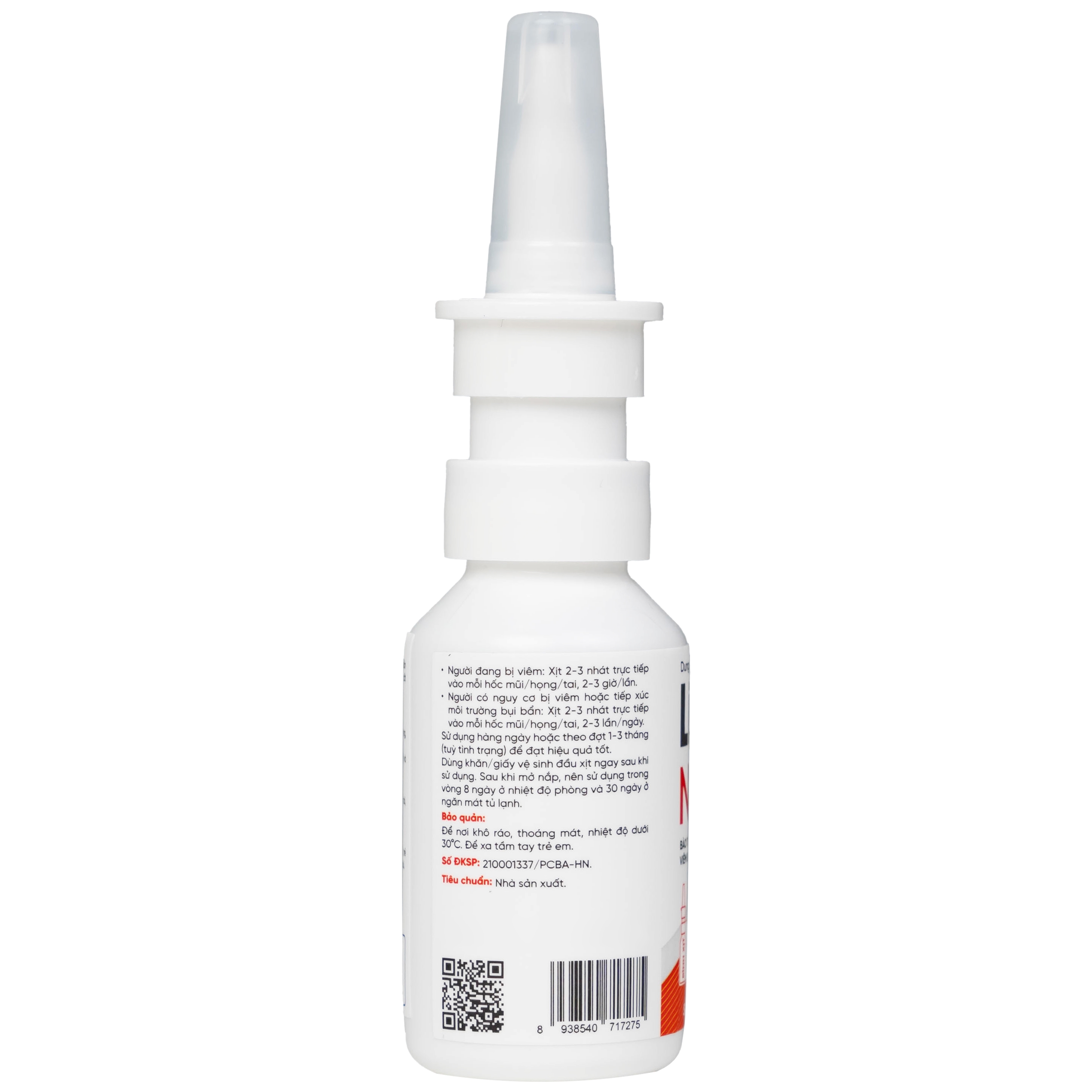 Hình ảnh Dung dịch vệ sinh tai, mũi, họng LiveSpo NAVAX 30ml giảm nguy cơ viêm tai, mũi, họng, viêm xoang