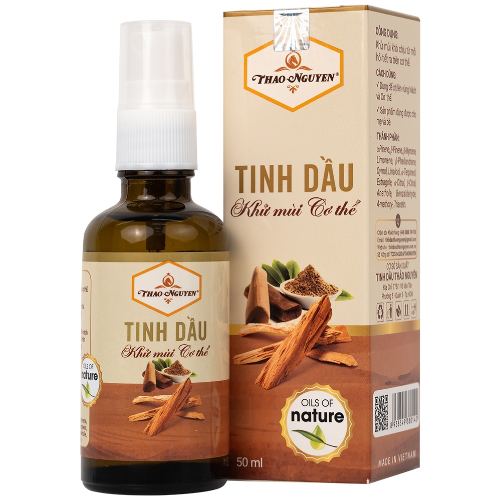 Hình ảnh Tinh dầu khử mùi cơ thể Thảo Nguyên giúp cân bằng độ ẩm cho da (50ml)