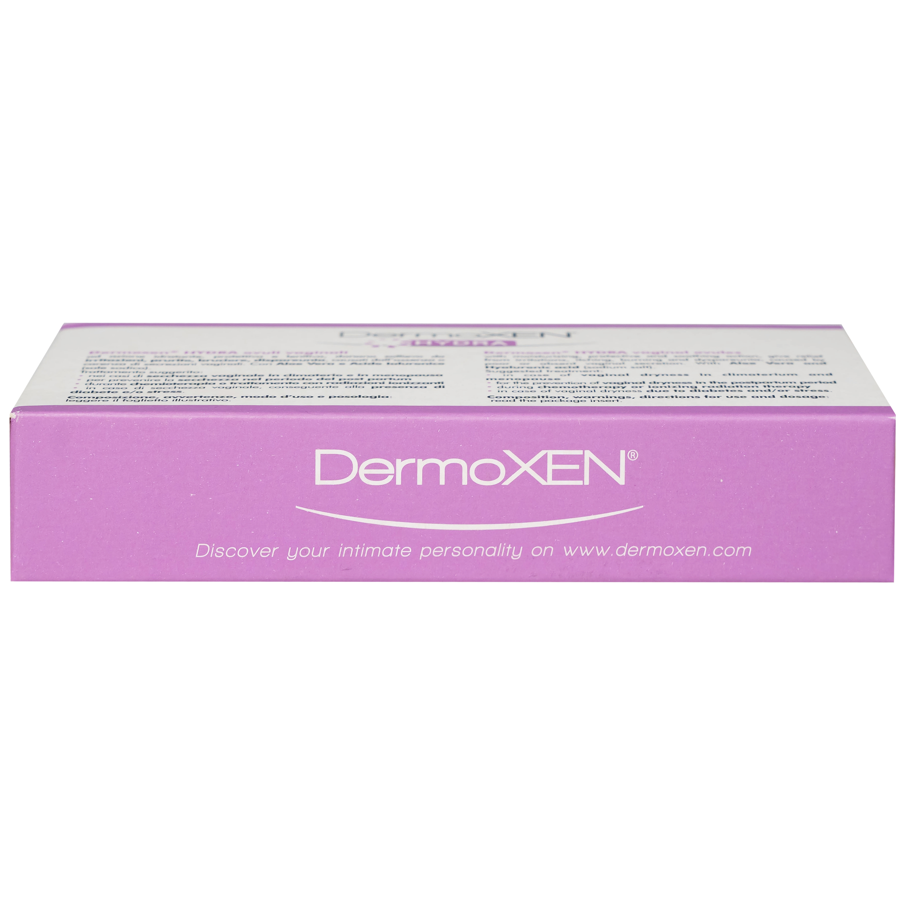 Hình ảnh Viên đặt âm đạo DermoXEN® HYDRA Ekuberg Pharma làm ẩm, bảo vệ và làm mềm, giảm kích ứng (1 vỉ x 7 viên)