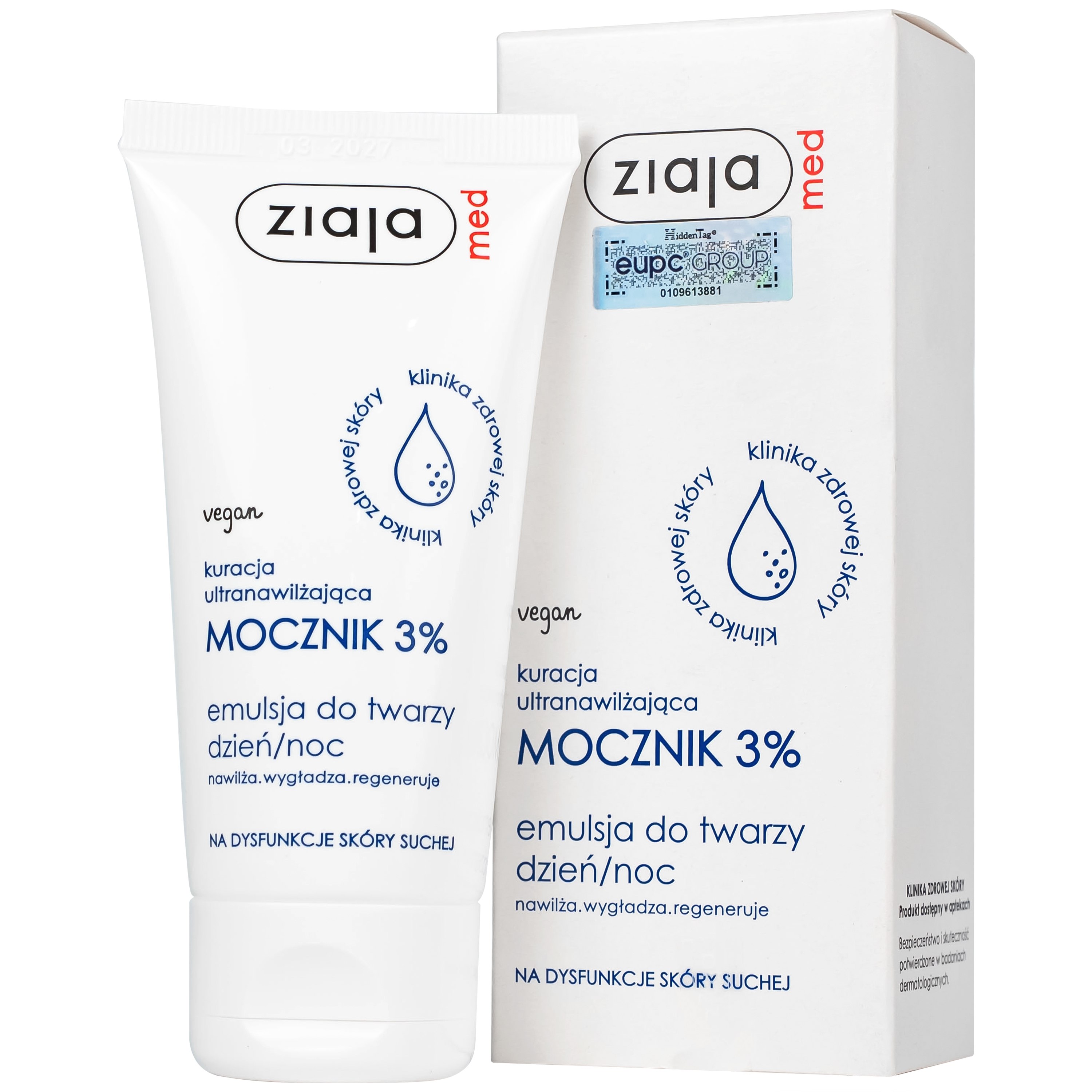 Hình ảnh Nhũ tương bôi Ziaja Med 3% Urea mềm da, dưỡng ẩm (50ml)