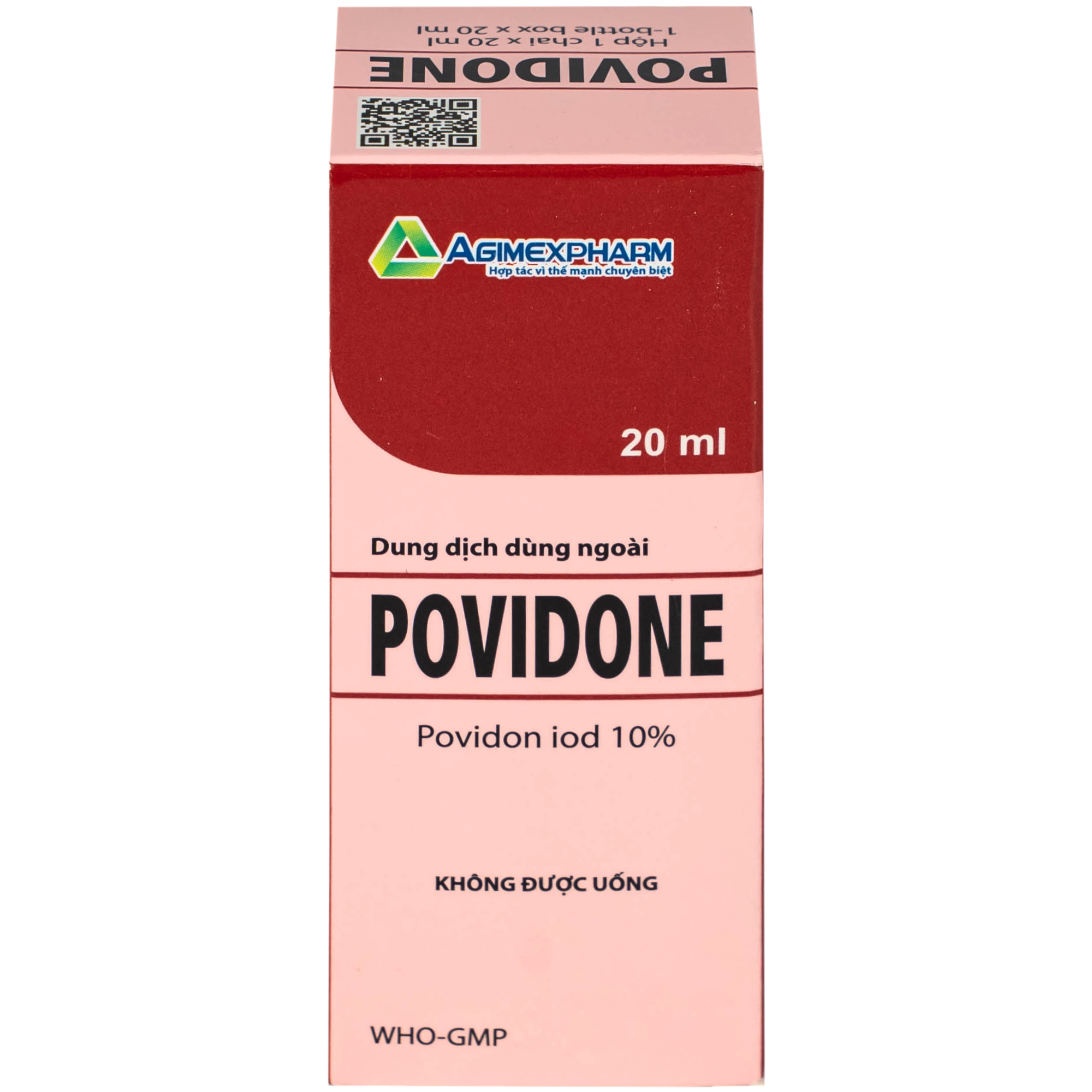 Hình ảnh Povidone 10% Agimex 20ML sát trùng vết thương hay phẫu thuật, vết loét sâu