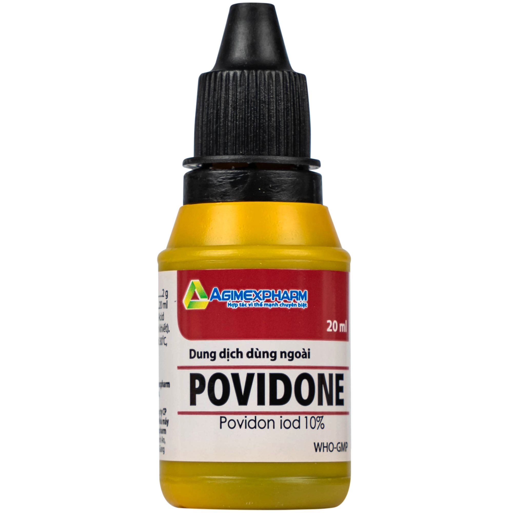 Hình ảnh Povidone 10% Agimex 20ML sát trùng vết thương hay phẫu thuật, vết loét sâu