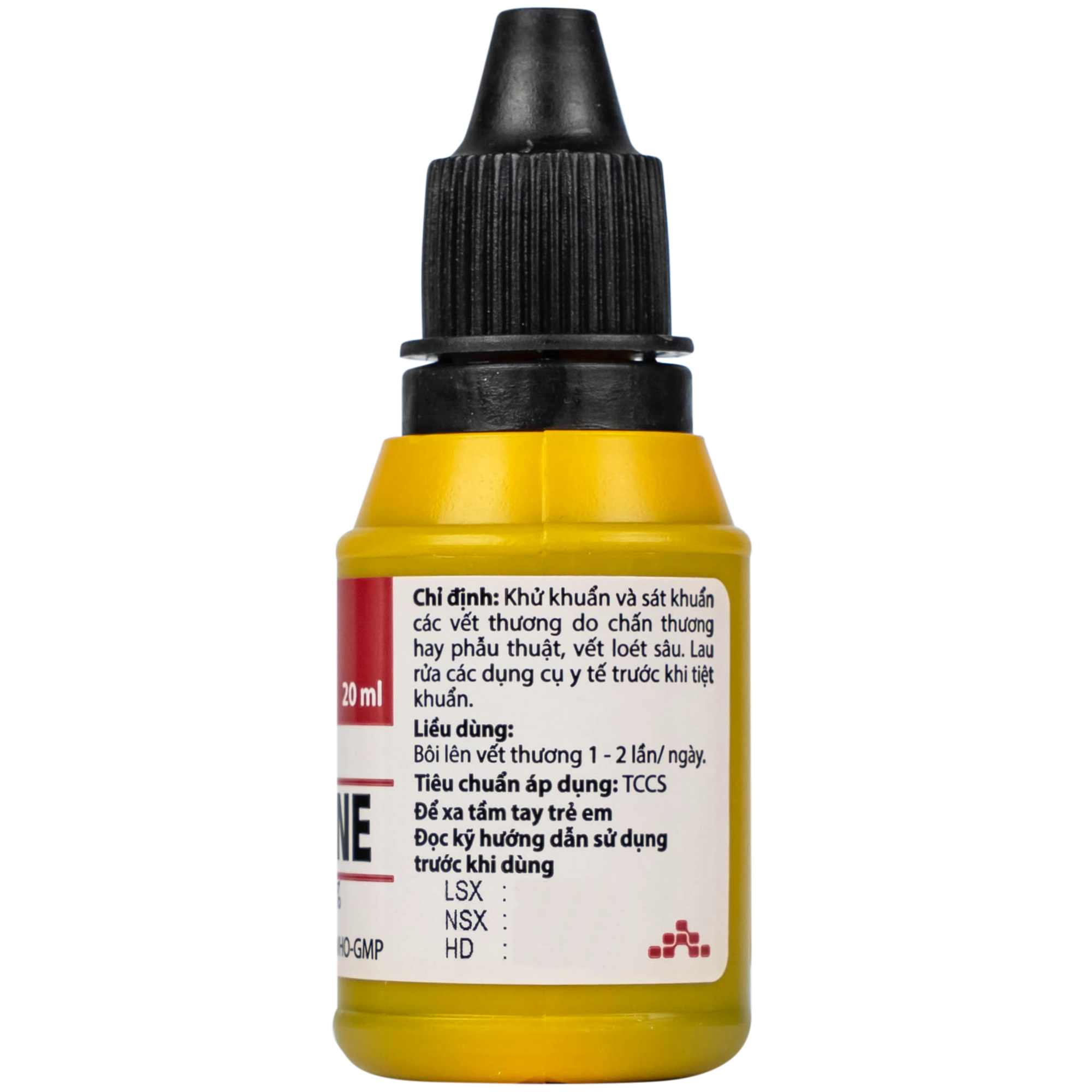 Hình ảnh Povidone 10% Agimex 20ML sát trùng vết thương hay phẫu thuật, vết loét sâu