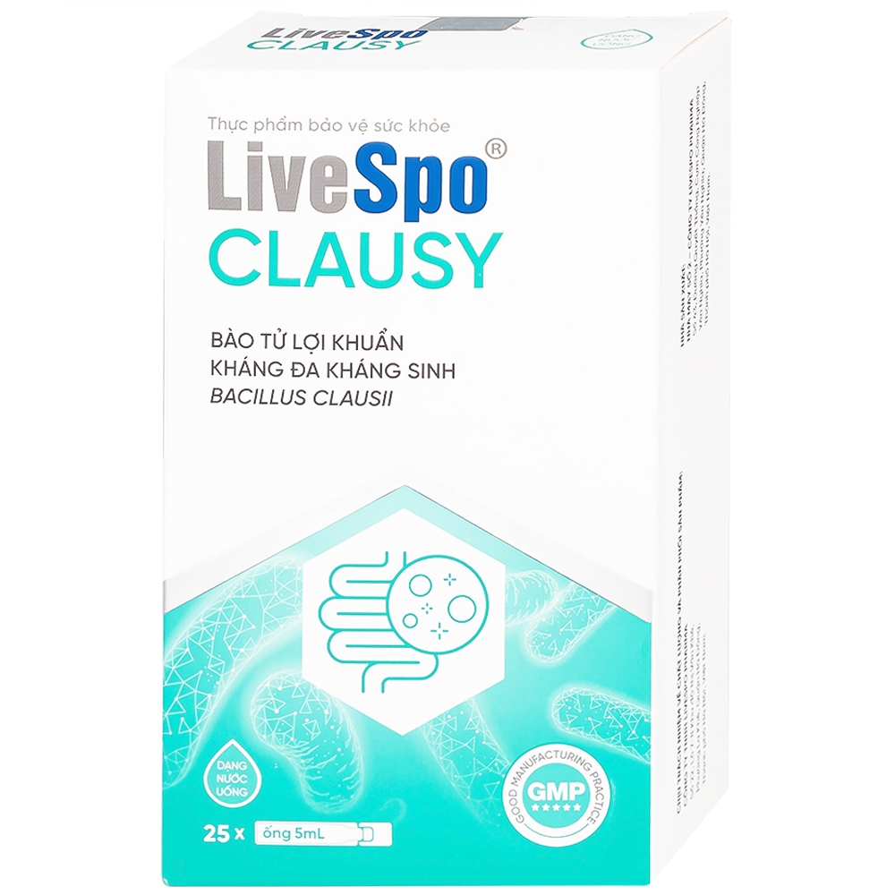 Hình ảnh Dung dịch LiveSpo Clausy bổ sung lợi khuẩn, giúp cân bằng hệ vi sinh đường ruột (25 ống x 5ml)