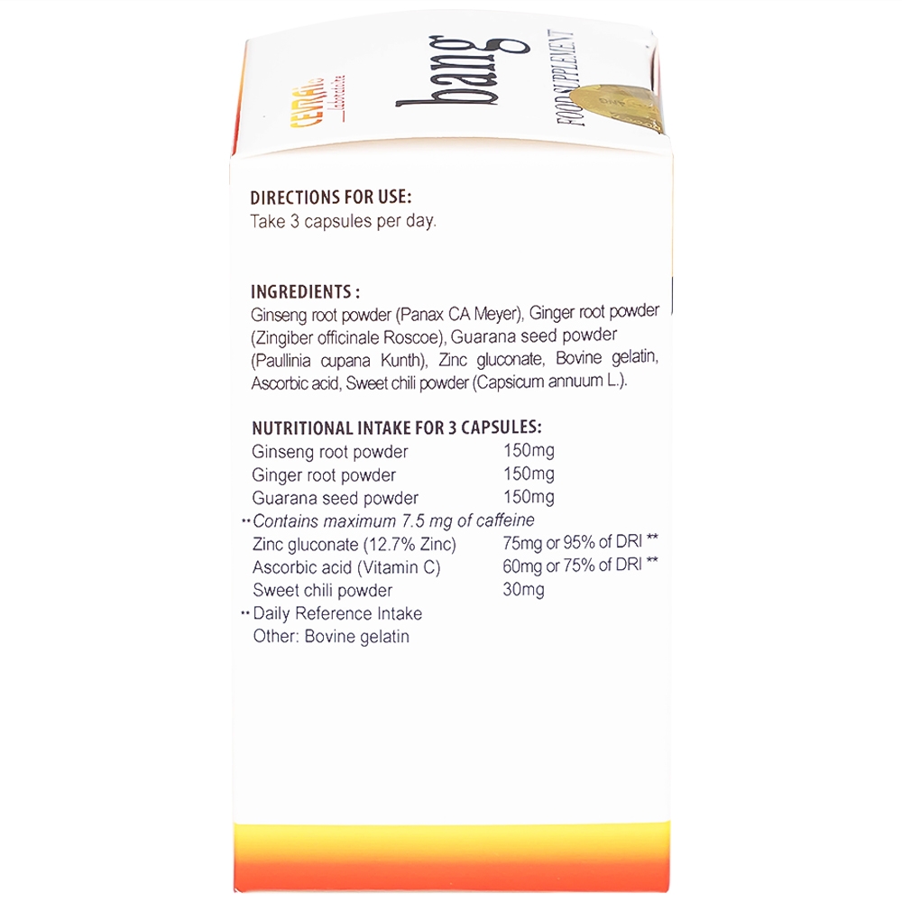 Hình ảnh Viên nam lực Bang Cevrai cải thiện chức năng sinh lý nam giới (60 viên)