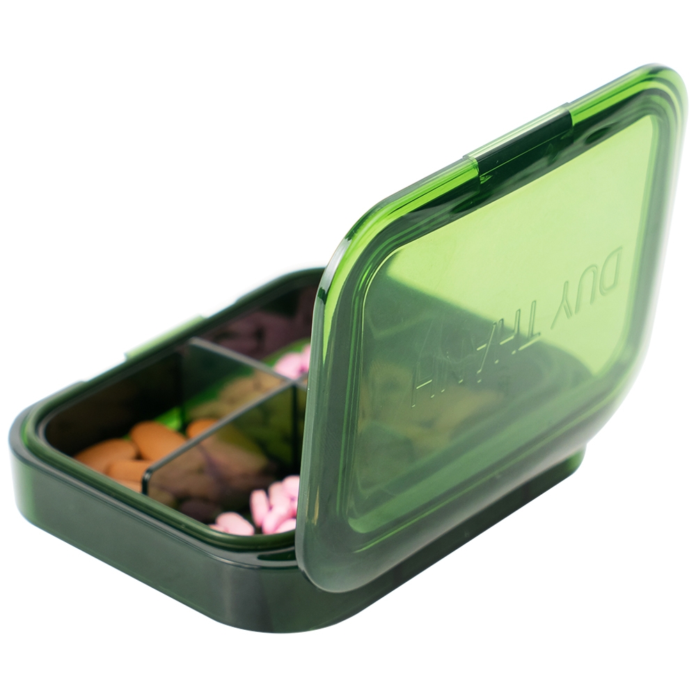 Hình ảnh Hộp phân liều thuốc 4 ngăn A31 Duy Thành màu xanh