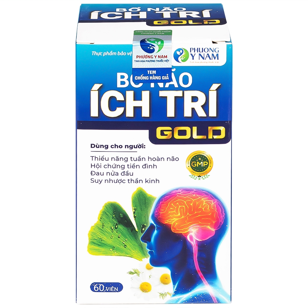 Hình ảnh Bổ Não Ích Trí Gold Tất Thành tăng cường tuần hoàn não (60 viên)