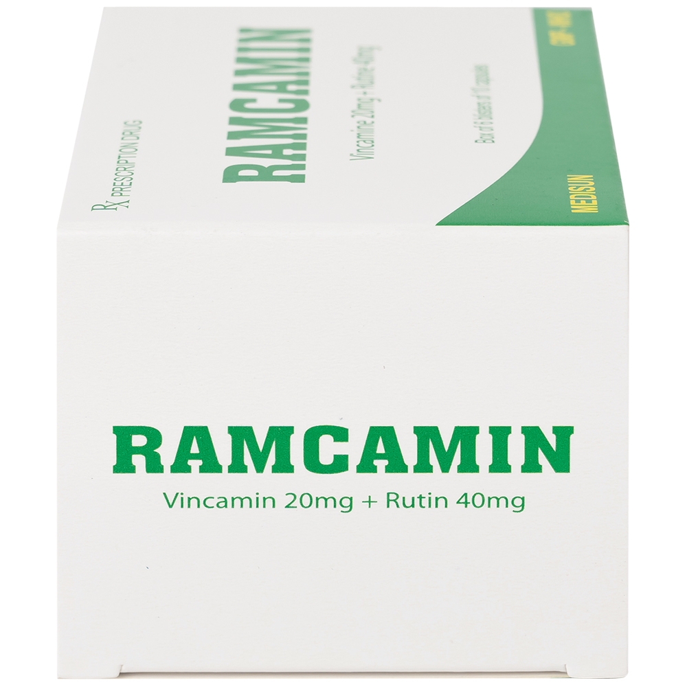 Hình ảnh Thuốc Ramcamin Medisun hỗ trợ điều trị tuần hoàn não, suy giảm trí nhớ (6 vỉ x 10 viên)