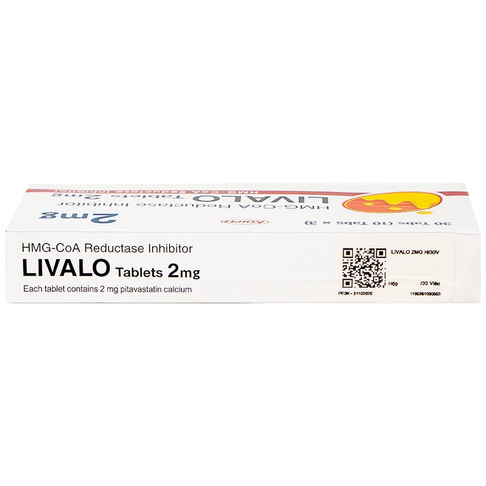 Hình ảnh Thuốc Livalo 2mg Kowa điều trị tăng lipid máu nguyên (3 vỉ x 10 viên)