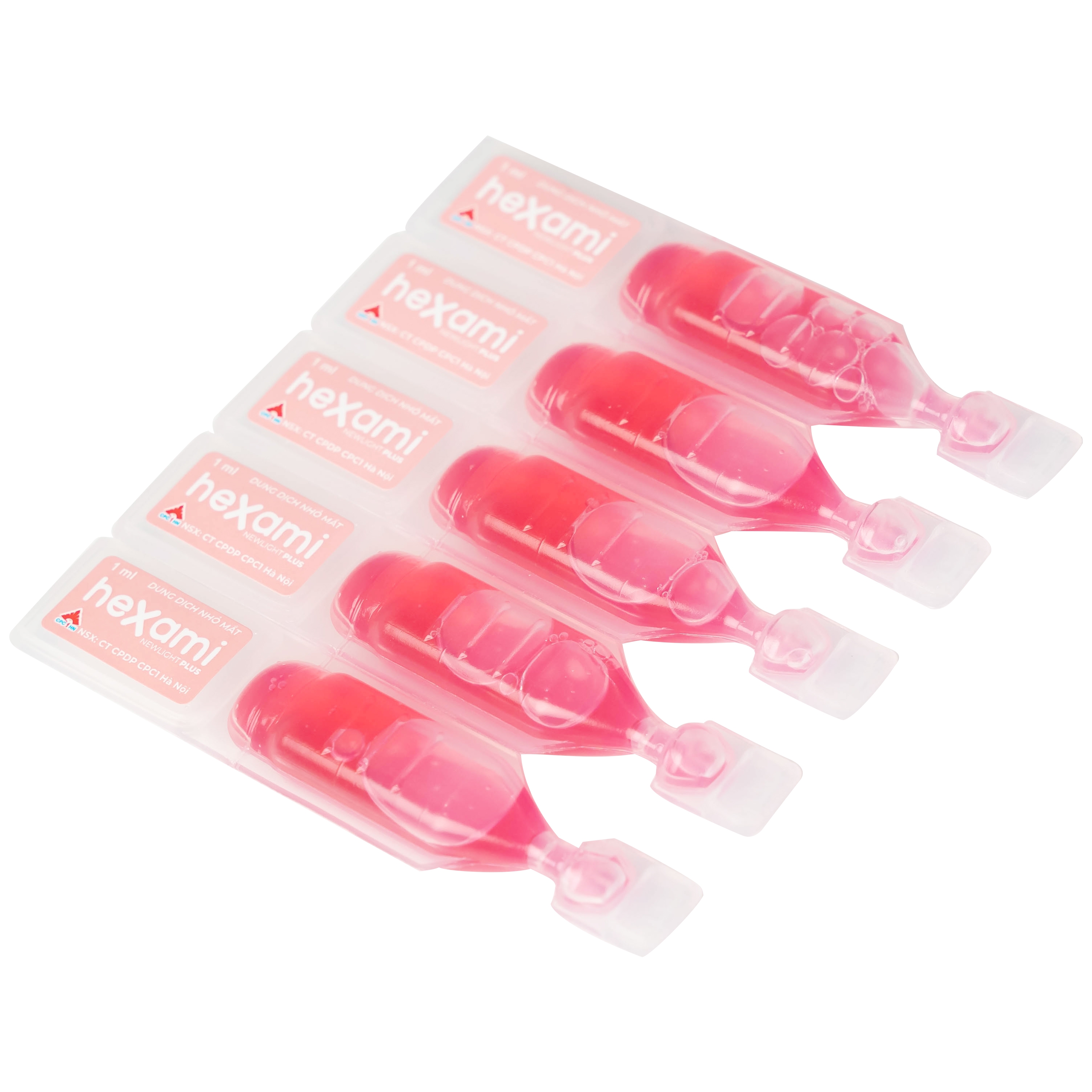 Hình ảnh Dung dịch nhỏ mắt Hexami Newlight Plus CPC1HN giảm mỏi mắt, mờ mắt, ngứa mắt, mắt đỏ (4 vỉ x 5 ống)