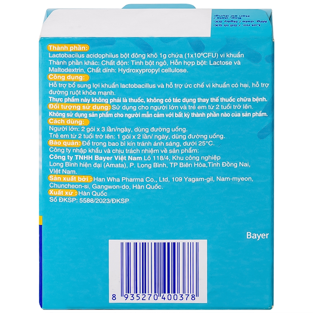 Hình ảnh Thực phẩm bảo vệ sức khỏe Antibio Pro hỗ trợ bổ sung lợi khuẩn lactobacillus (20 gói x 1g)