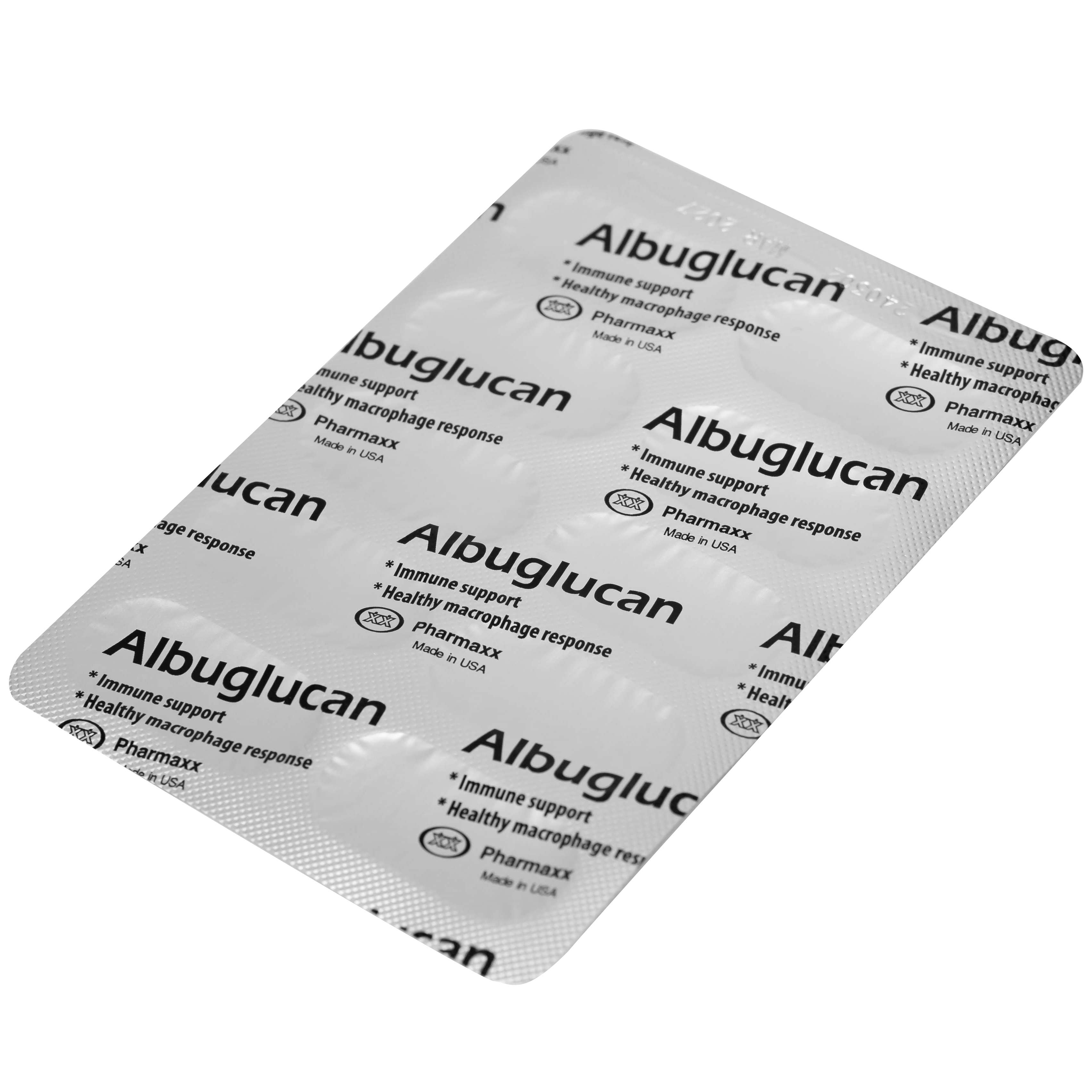 Hình ảnh Viên uống Albuglucan Pharmaxx INC hỗ trợ tăng cường sức đề kháng (6 vỉ x 10 viên)