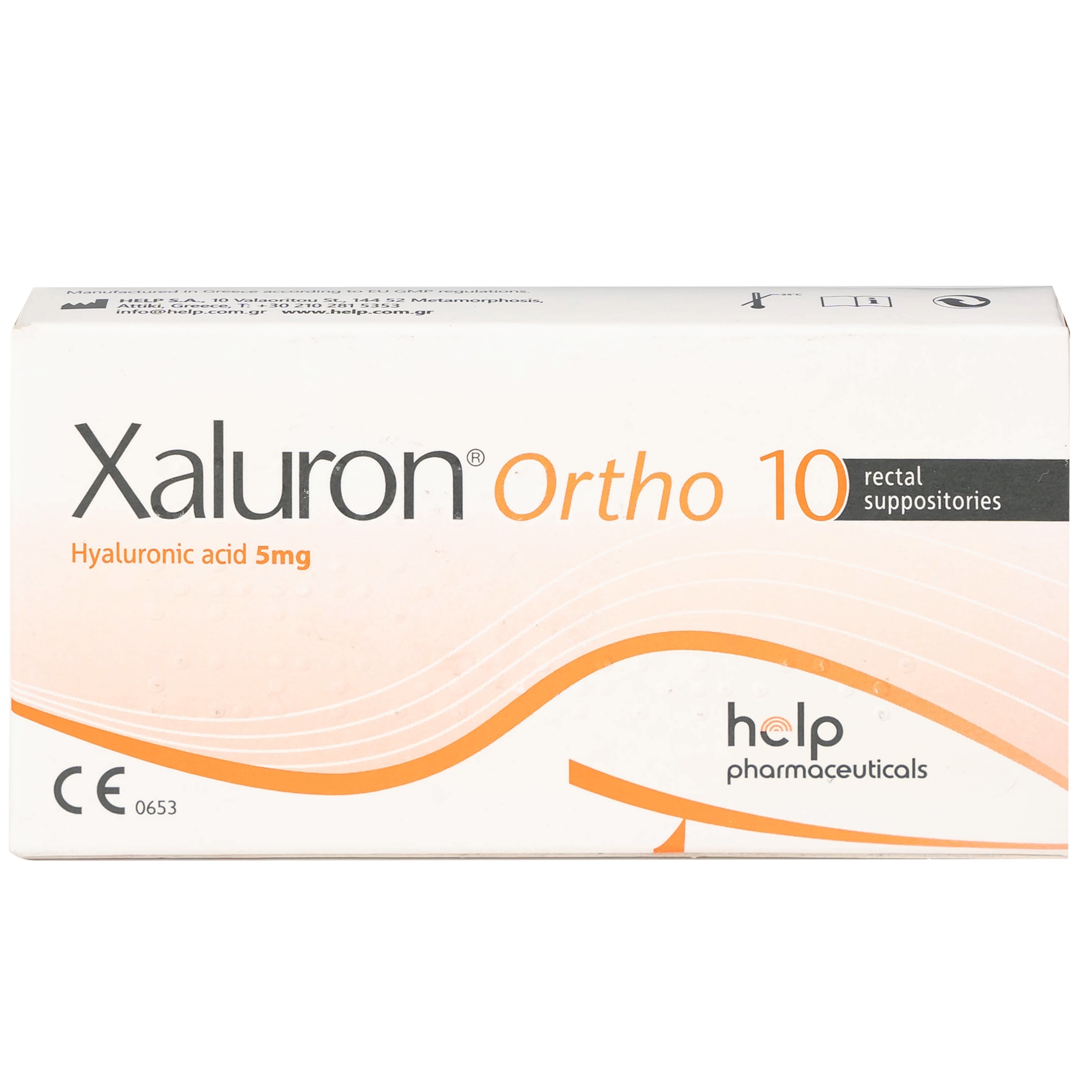 Hình ảnh Viên đặt trực tràng Xaluron Ortho 5mg Help chăm sóc và hỗ trợ làm lành vết thương (10 viên)