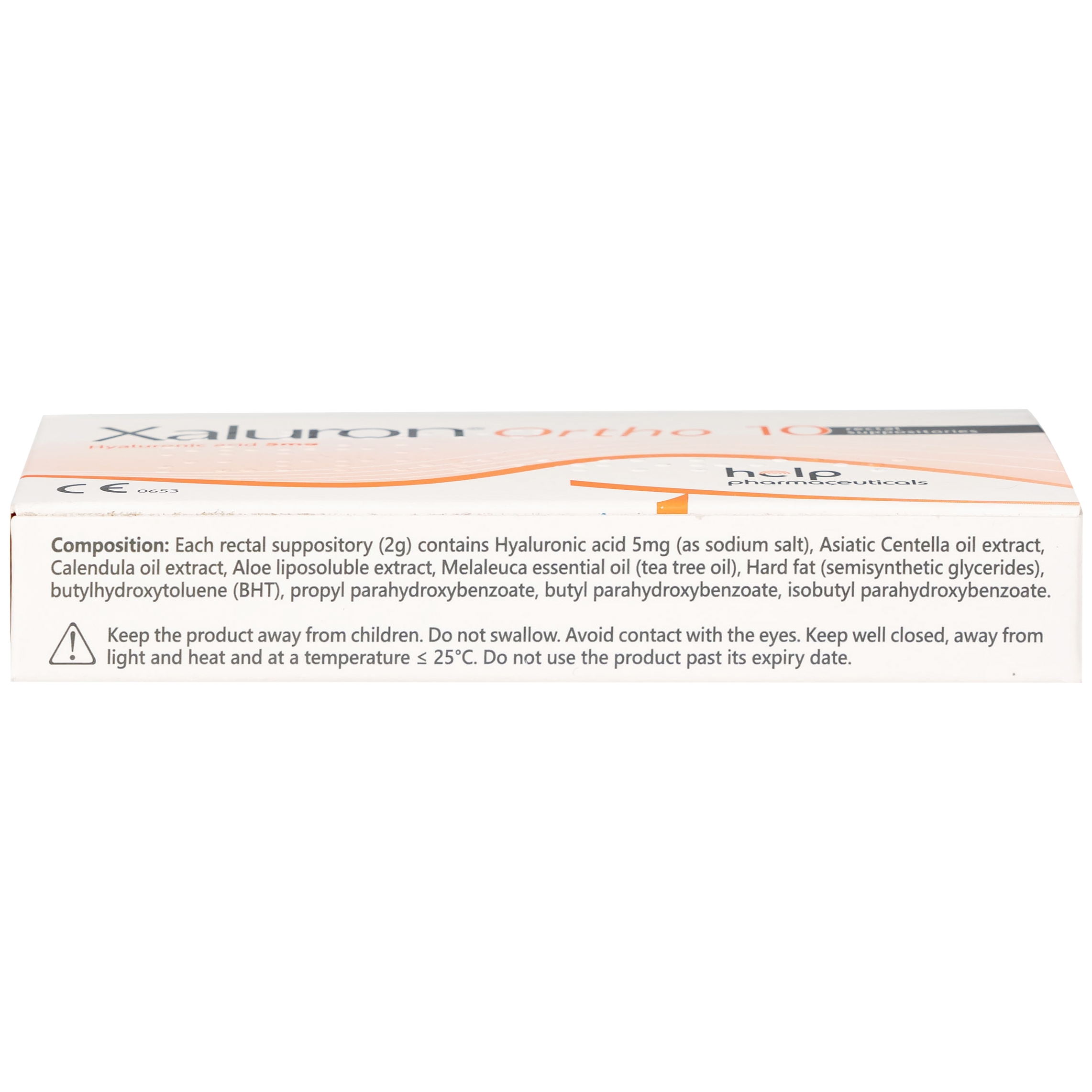 Hình ảnh Viên đặt trực tràng Xaluron Ortho 5mg Help chăm sóc và hỗ trợ làm lành vết thương (10 viên)