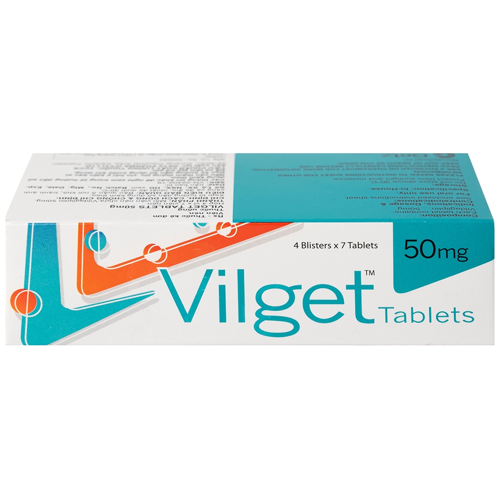 Hình ảnh Thuốc Vilget Tablets 50mg Getz điều trị bệnh đái tháo đường típ 2 (4 vỉ x 7 viên)