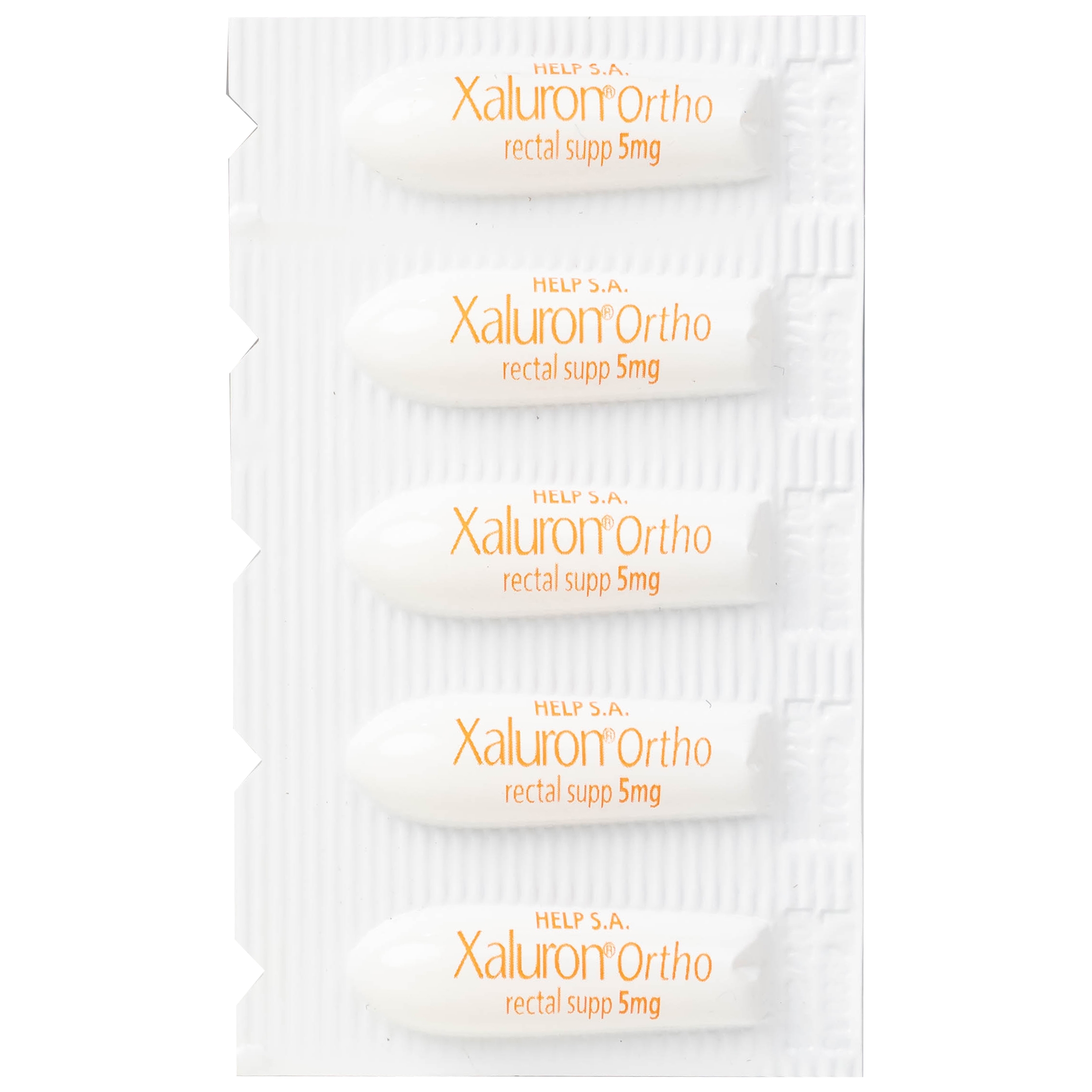 Hình ảnh Viên đặt trực tràng Xaluron Ortho 5mg Help chăm sóc và hỗ trợ làm lành vết thương (10 viên)