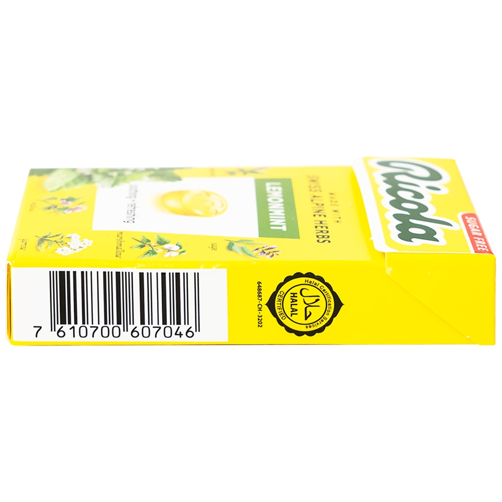Hình ảnh Kẹo ngậm không đường Ricola Lemont Mint thông cổ, mát họng, làm dịu cơn ho (40g)