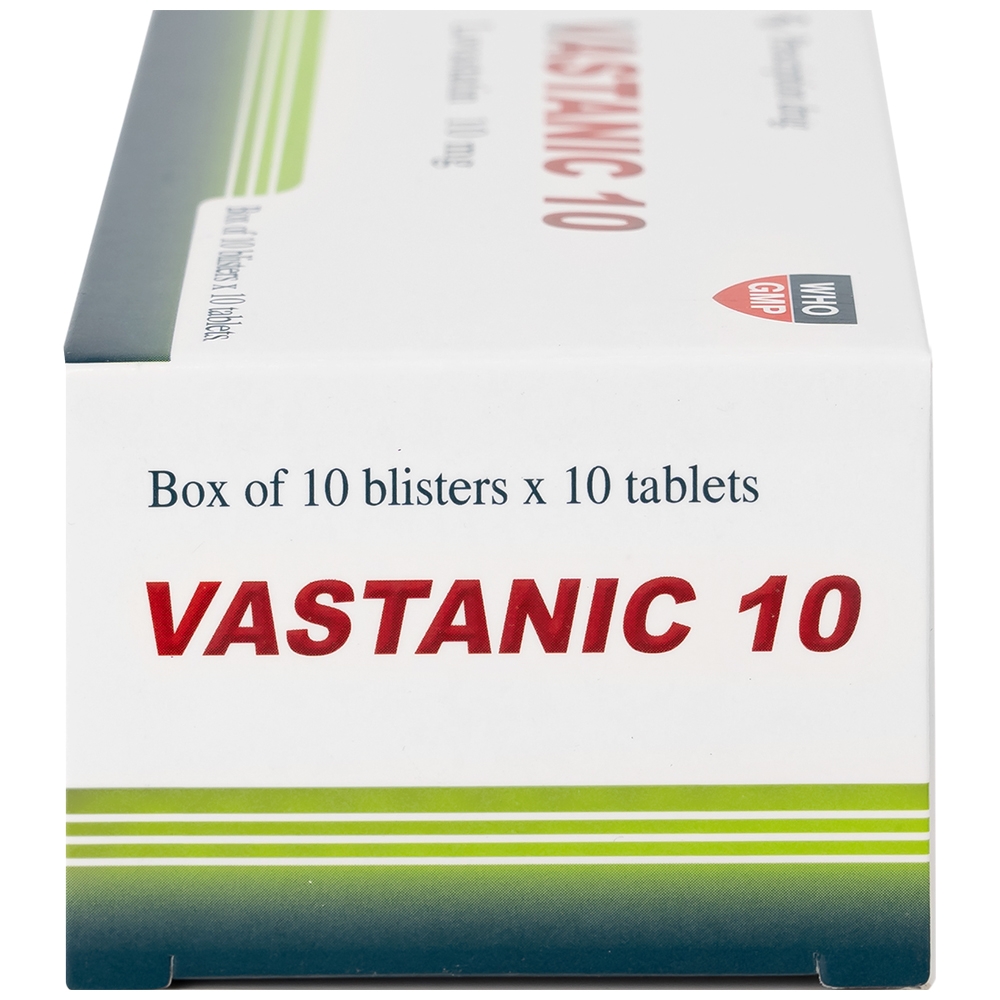 Hình ảnh Thuốc Vastanic 10 Usa - Nic Pharma điều trị rối loạn lipid, làm giảm cholesterol (10 vỉ x 10 viên)