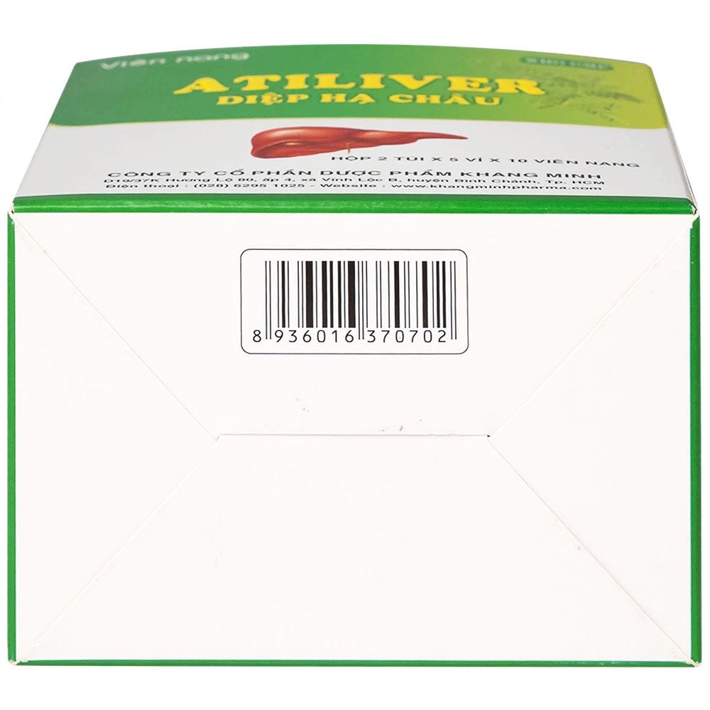 Hình ảnh Thuốc Atiliver Diệp Hạ Châu Khang Minh hỗ trợ điều trị viêm gan, tăng men gan (10 vỉ x 10 viên)