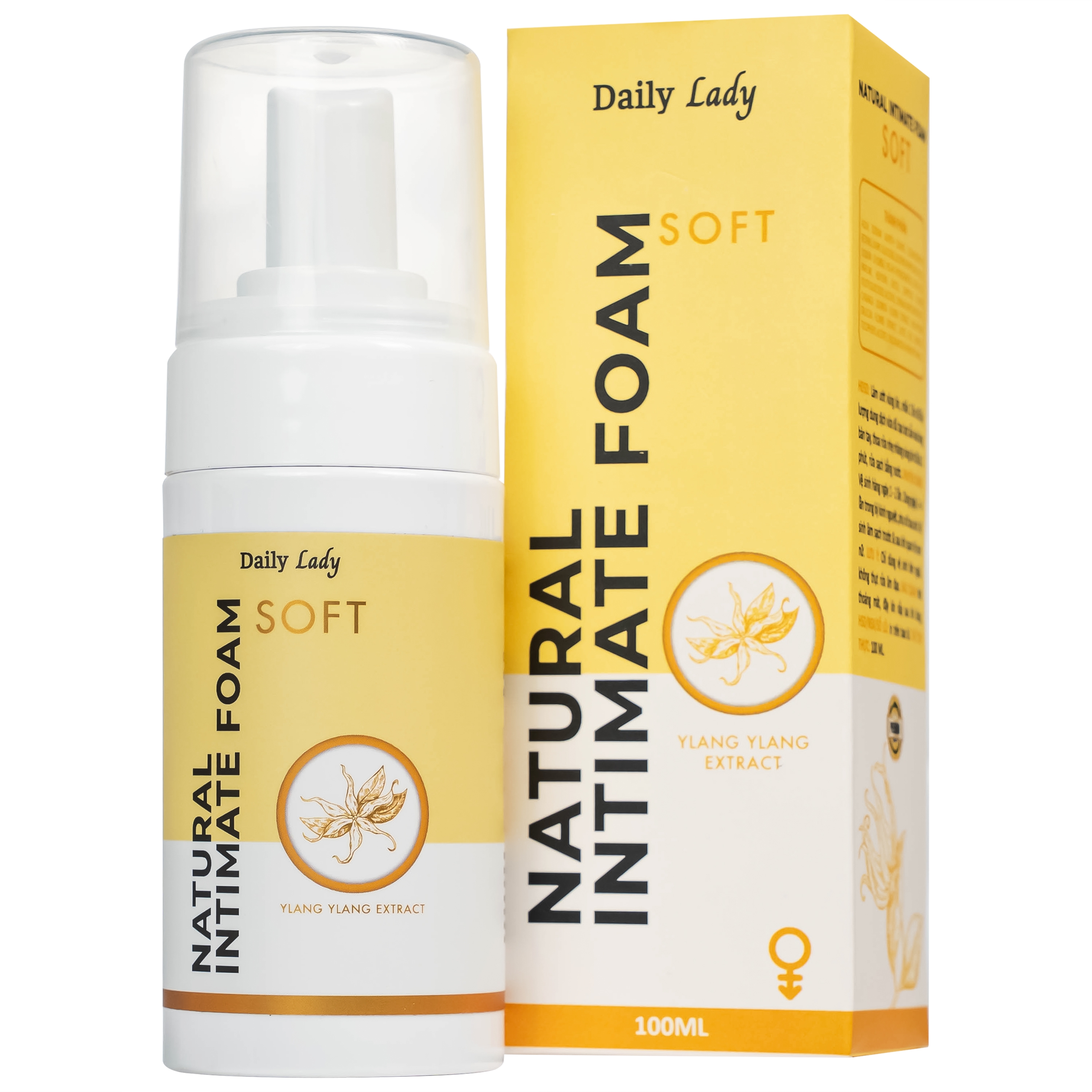 Hình ảnh Dung dịch vệ sinh phụ nữ dạng bọt Daily Lady Soft giúp làm sạch, dưỡng ẩm, mềm mịn (100ml)