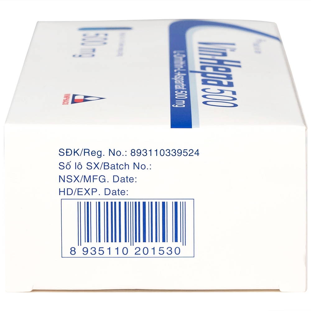 Hình ảnh Thuốc Vin-Hepa 500 Vinphaco điều trị các bệnh lý ở gan (6 vỉ x 10 viên)