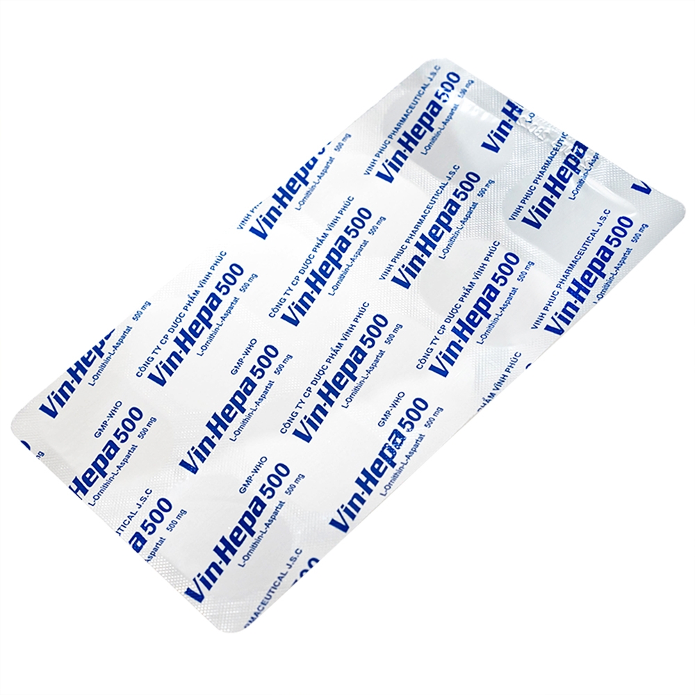 Hình ảnh Thuốc Vin-Hepa 500 Vinphaco điều trị các bệnh lý ở gan (6 vỉ x 10 viên)