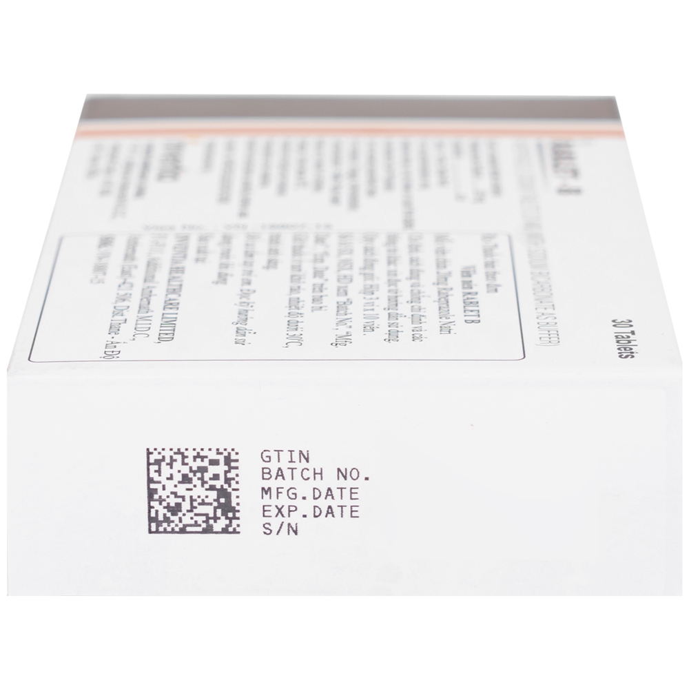 Hình ảnh Thuốc Rablet-B Inventia điều trị loét do hội chứng trào ngược dạ dày, thực quản (3 vỉ x 10 viên)