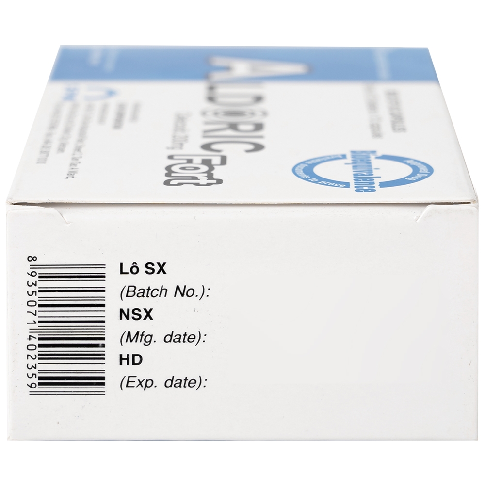 Hình ảnh Thuốc Aldoric Fort 200mg S.P.M điều trị thoái hóa khớp, viêm khớp (3 vỉ x 10 viên)