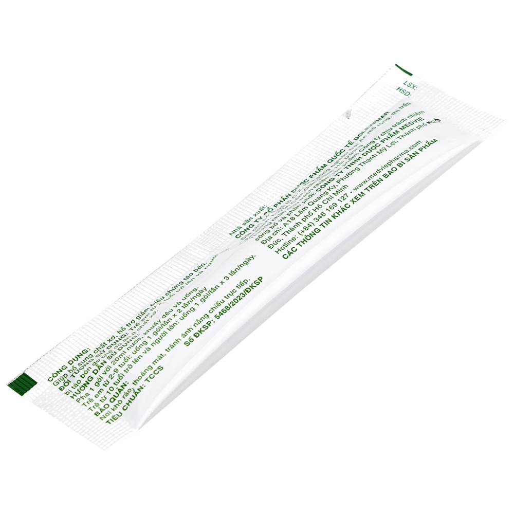 Hình ảnh Bột pha uống Gosin-Fos 5g Medvie bổ sung chất xơ, hỗ trợ giảm triệu chứng táo bón (30 gói)