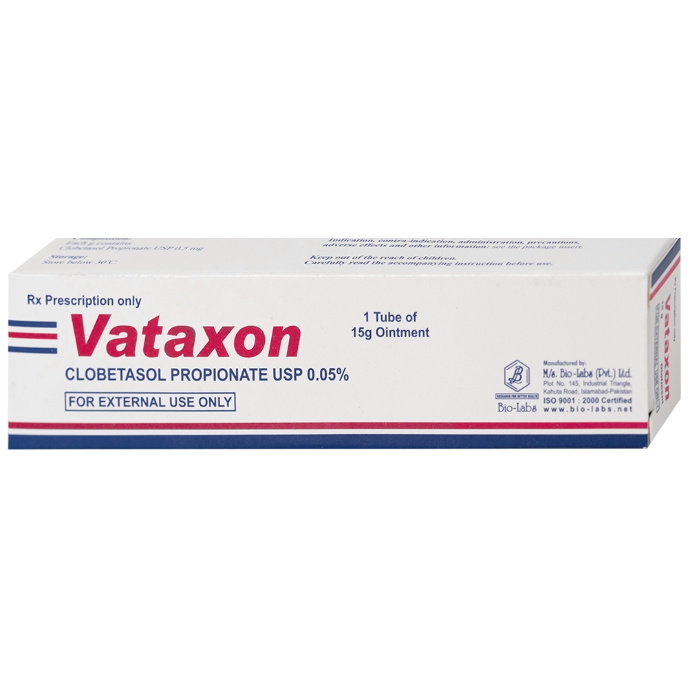 Hình ảnh Thuốc mỡ bôi da Vataxon 15g M/s Bio-Labs điều trị ngắn ngày các bệnh da