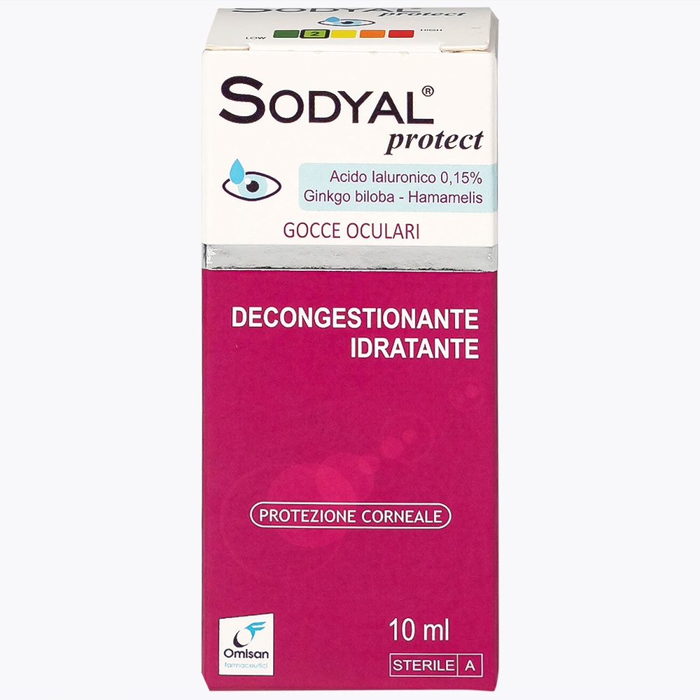 Hình ảnh Dung dịch nước mắt nhân tạo Sodyal Protect 10ml Omisan cấp ẩm và làm dịu dành, cấp ẩm cho mắt