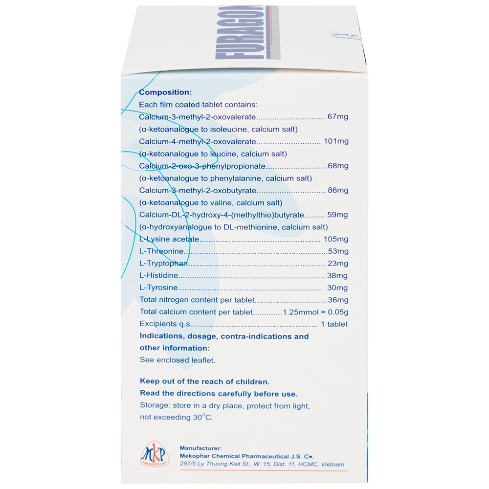 Hình ảnh Thuốc Furagon Mekophar phòng và điều trị suy thận mạn (10 vỉ x 10 viên)