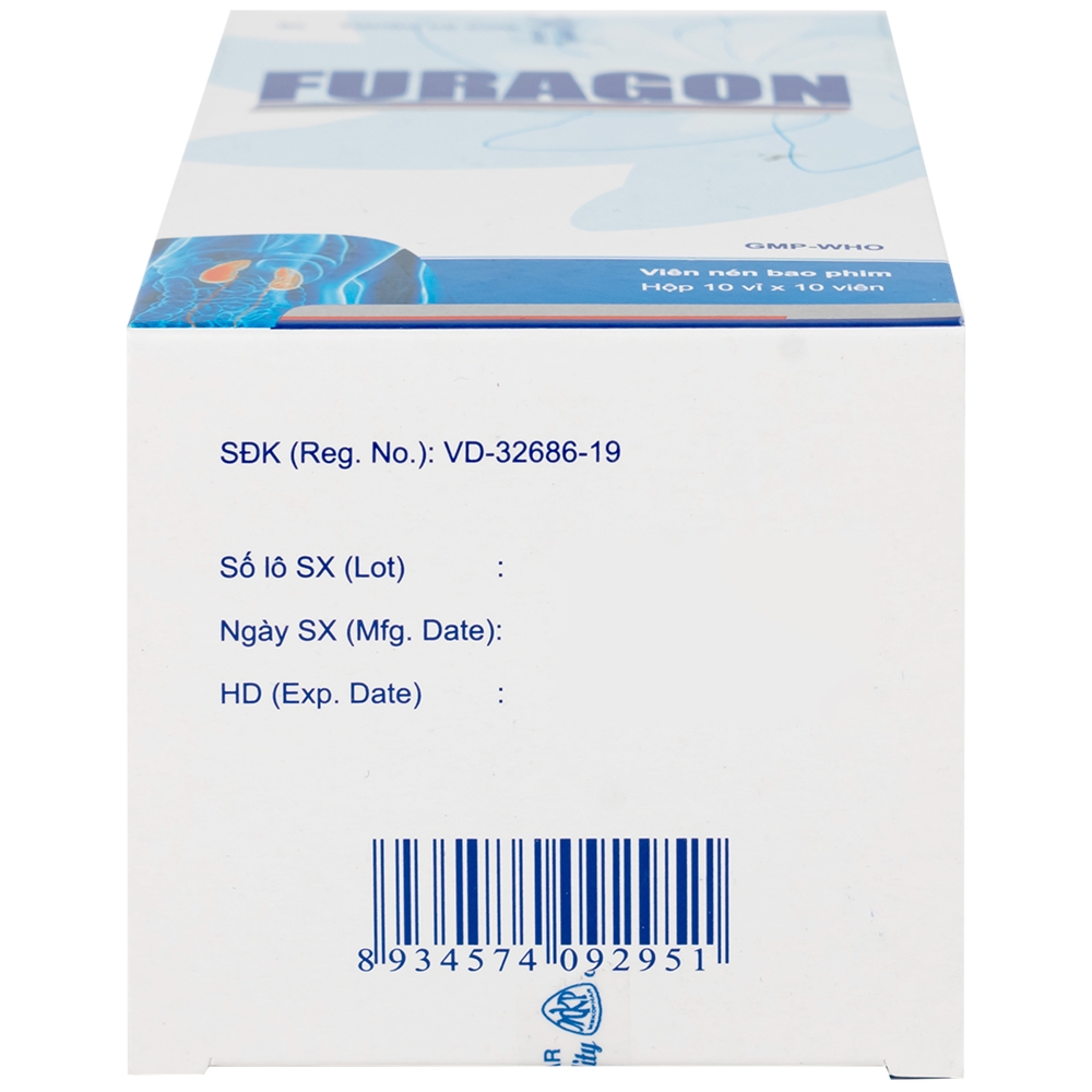 Hình ảnh Thuốc Furagon Mekophar phòng và điều trị suy thận mạn (10 vỉ x 10 viên)