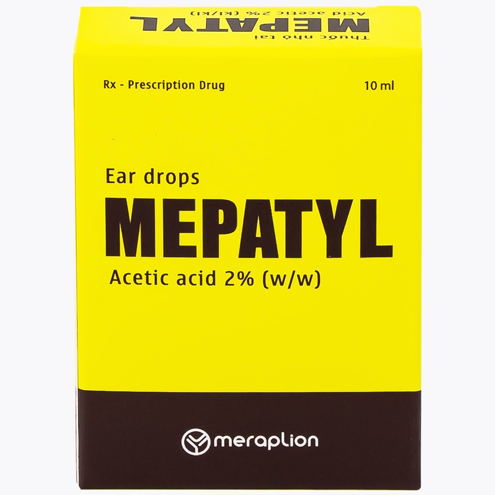 Hình ảnh Thuốc nhỏ tai Mepatyl 10ml Merap điều trị nhiễm khuẩn của ống tai ngoài