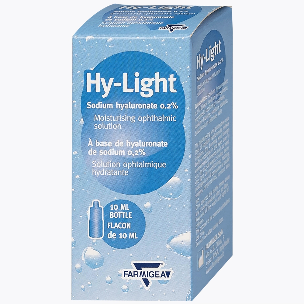 Hình ảnh Nước mắt nhân tạo Hy-Light 10ml Farmigea giữ ẩm và bảo vệ mắt giảm tình trạng kích ứng, khô, đỏ