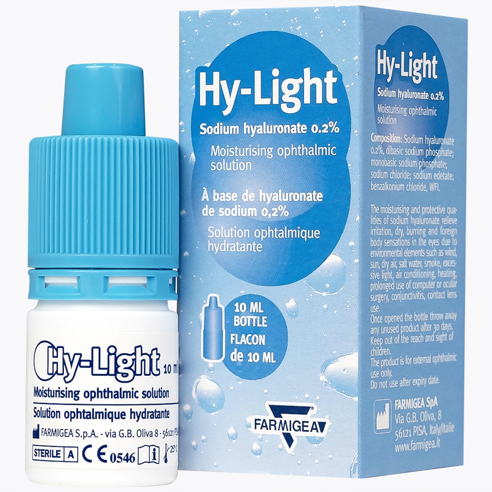 Hình ảnh Nước mắt nhân tạo Hy-Light 10ml Farmigea giữ ẩm và bảo vệ mắt giảm tình trạng kích ứng, khô, đỏ