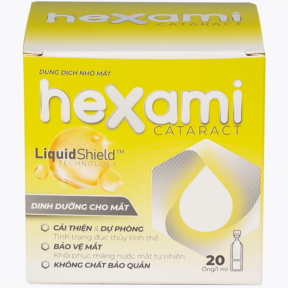 Hình ảnh Dung dịch nhỏ mắt Hexami Cataract CPC1HN cải thiện và dự phòng tình trạng đục thủy tinh thể (20 ống)