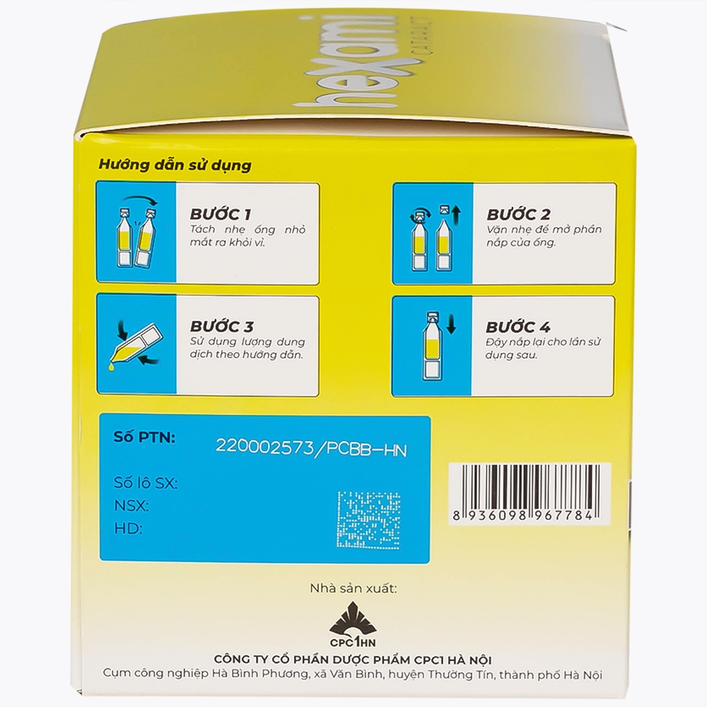 Hình ảnh Dung dịch nhỏ mắt Hexami Cataract CPC1HN cải thiện và dự phòng tình trạng đục thủy tinh thể (20 ống)