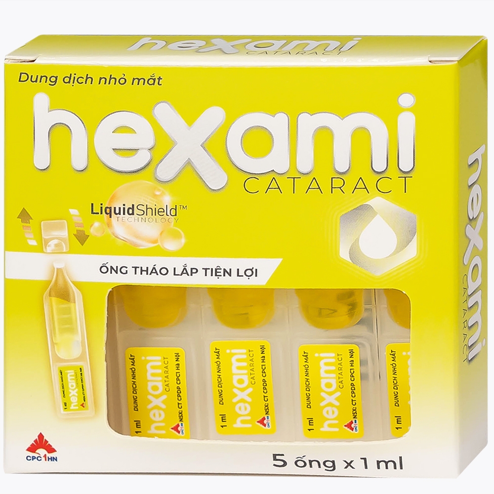 Hình ảnh Dung dịch nhỏ mắt Hexami Cataract CPC1HN cải thiện và dự phòng tình trạng đục thủy tinh thể (20 ống)