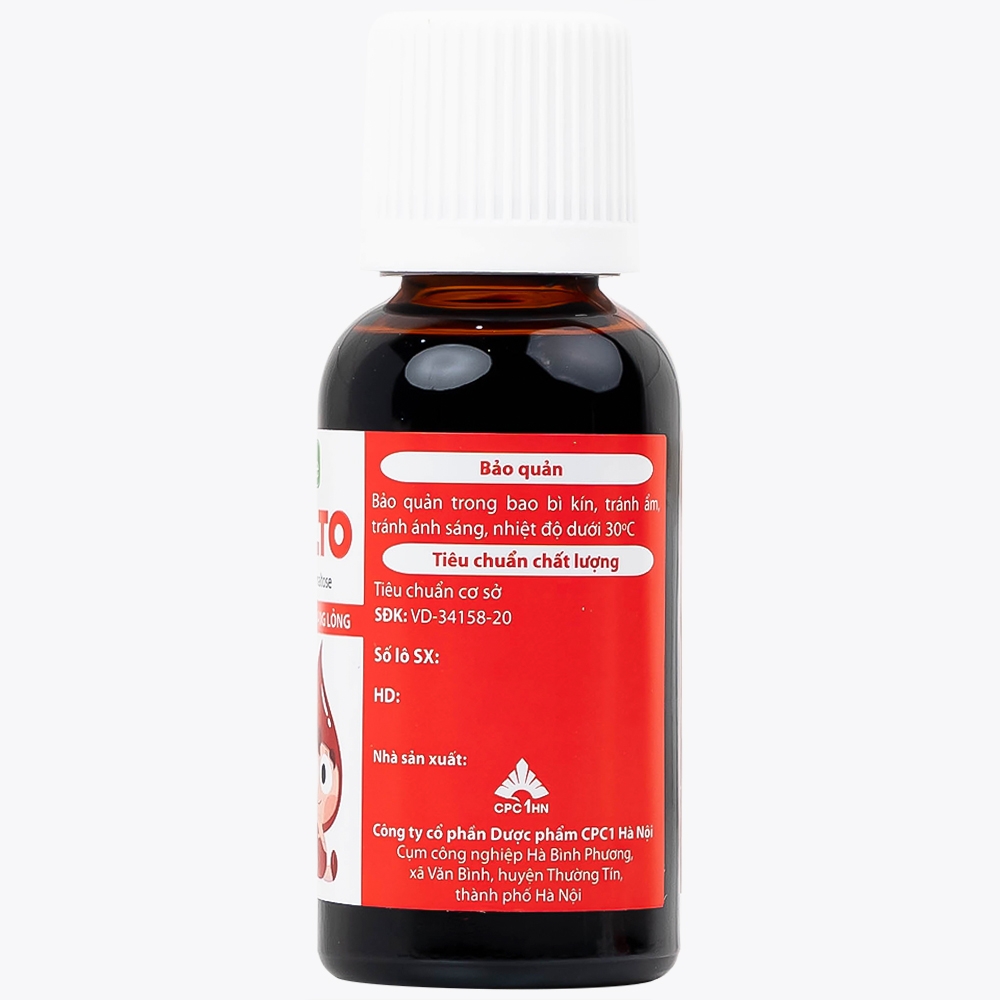 Hình ảnh Dung dịch uống Femalto 30ml CPC1HN bổ sung sắt hữu cơ dạng lỏng