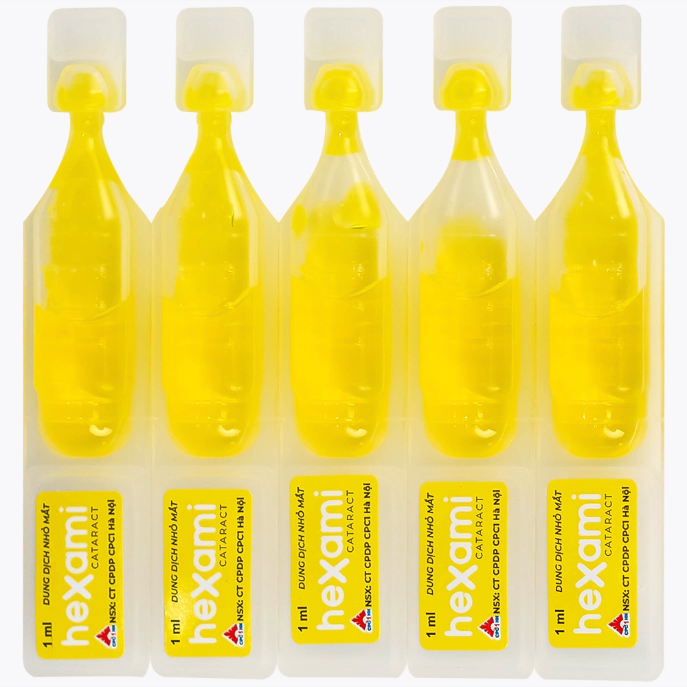 Hình ảnh Dung dịch nhỏ mắt Hexami Cataract CPC1HN cải thiện và dự phòng tình trạng đục thủy tinh thể (20 ống)