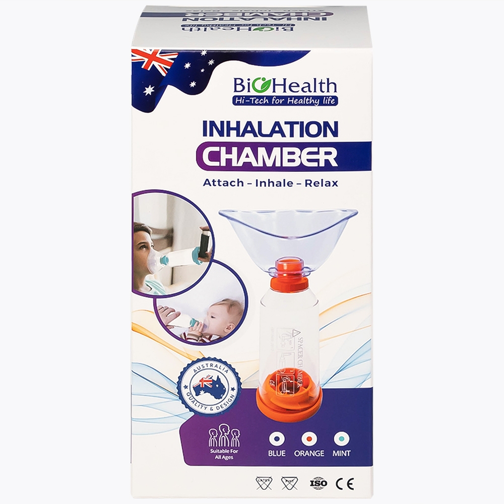 Hình ảnh Buồng đệm khí dung Inhalation Chamber BH01 220ml Biohealth đưa thuốc vào bằng đường hô hấp
