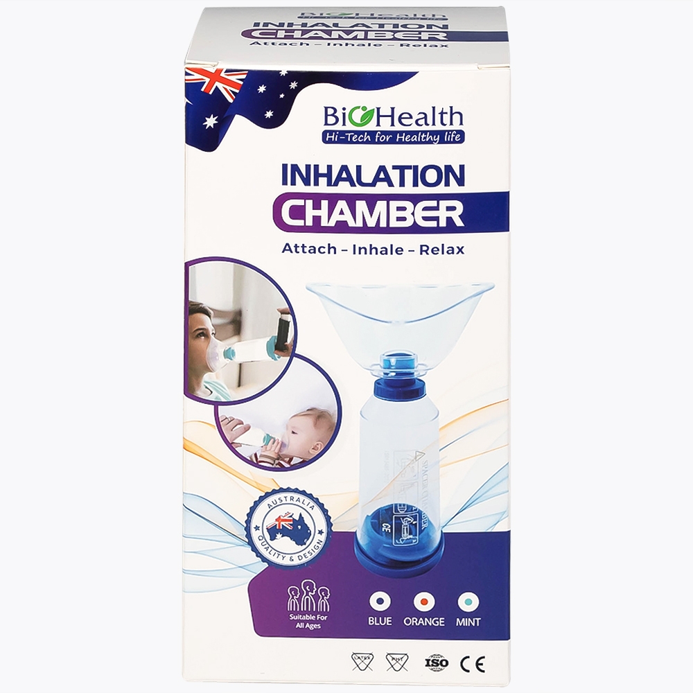 Hình ảnh Buồng đệm khí dung Inhalation Chamber BH01 220ml Biohealth đưa thuốc vào bằng đường hô hấp