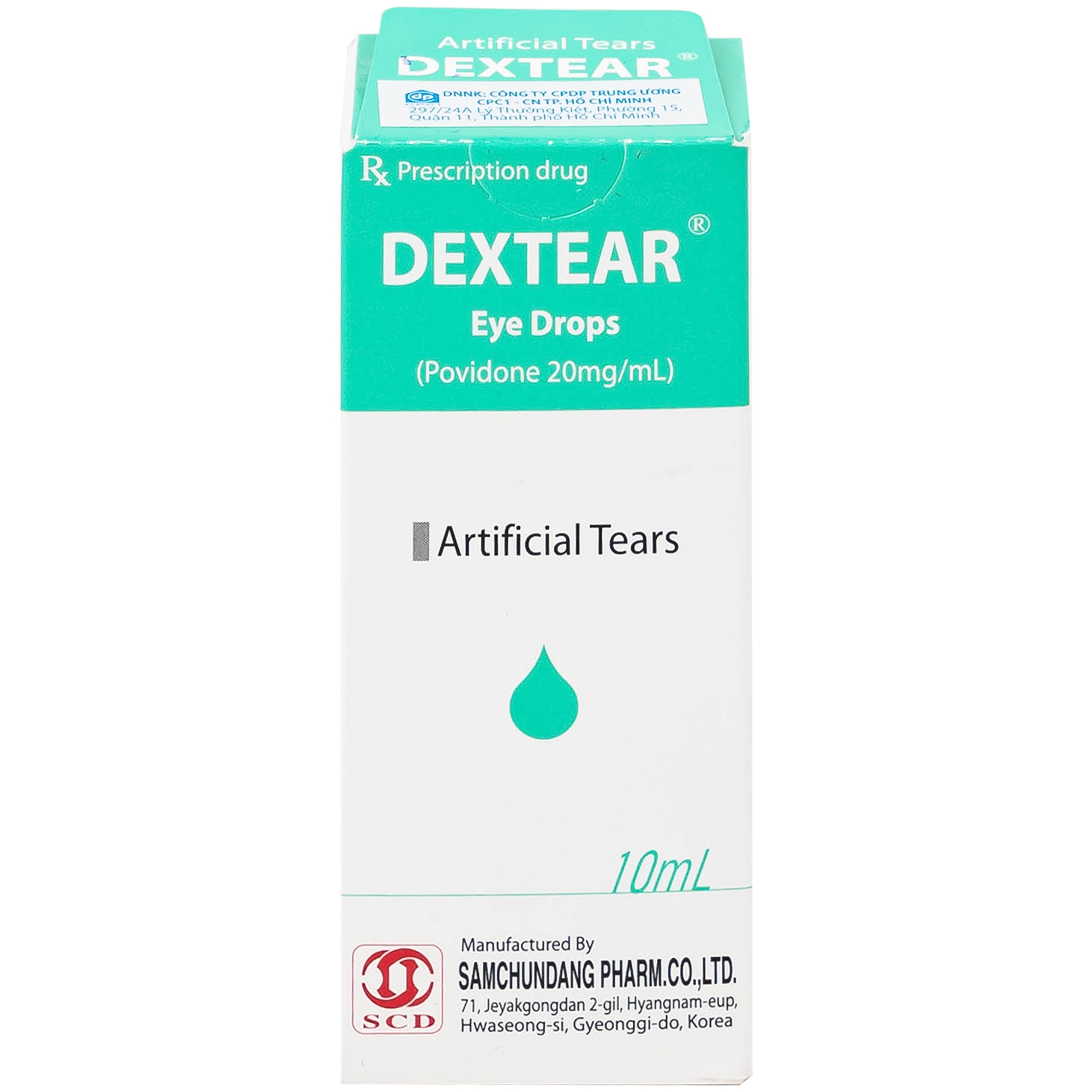 Hình ảnh Thuốc nhỏ mắt Dextear 20mg/ml Samchundang Pharm điều trị triệu chứng khô mắt (10ml)