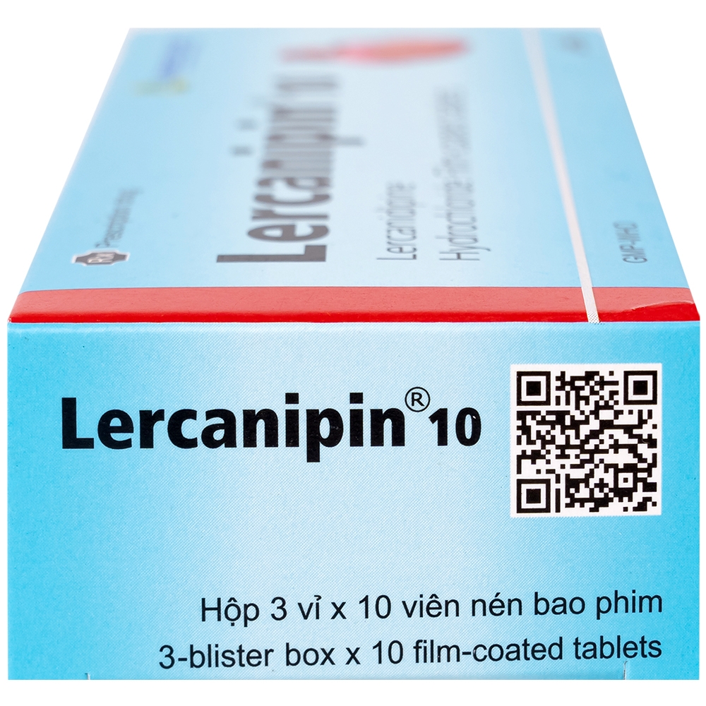 Hình ảnh Thuốc Lercanipin 10 Agimexpharm điều trị tăng huyết áp (3 vỉ x 10 viên)