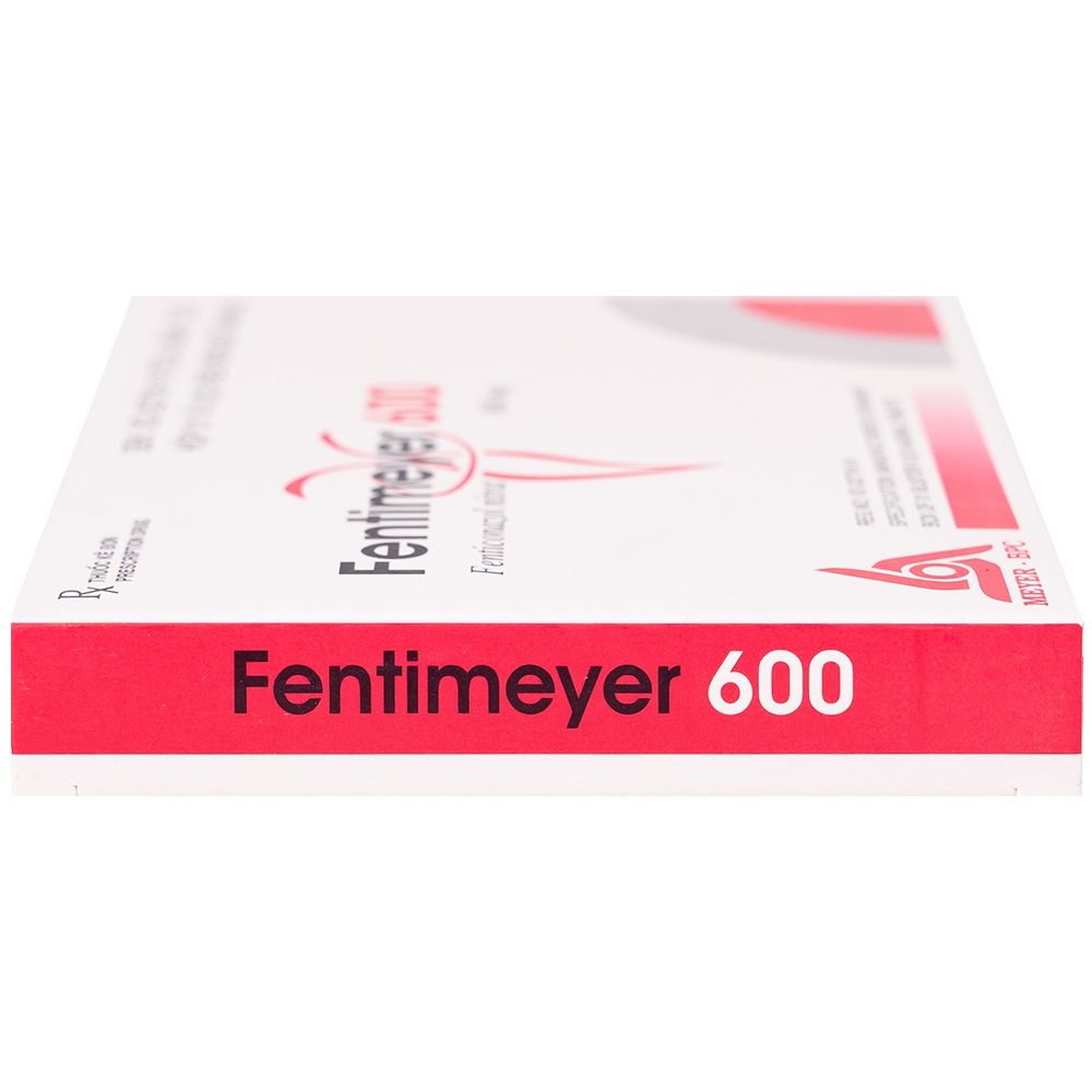 Hình ảnh Viên đặt âm đạo Fentimeyer 600 Meyer-BPC điều trị bệnh nấm Candida sinh dục (1 vỉ x 3 viên)