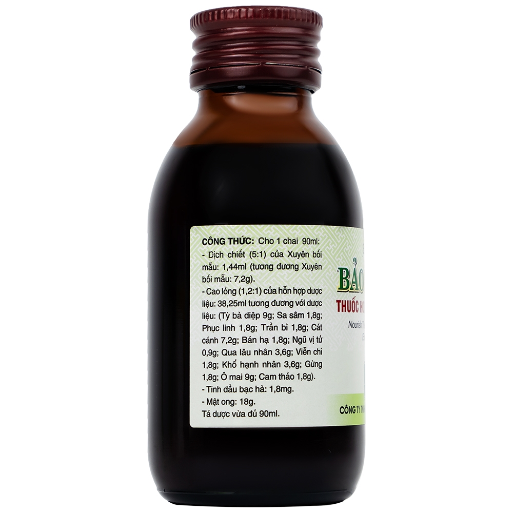 Hình ảnh Siro Bảo Thanh Hoa Linh điều trị ho, bổ phế, hóa đờm (90ml)