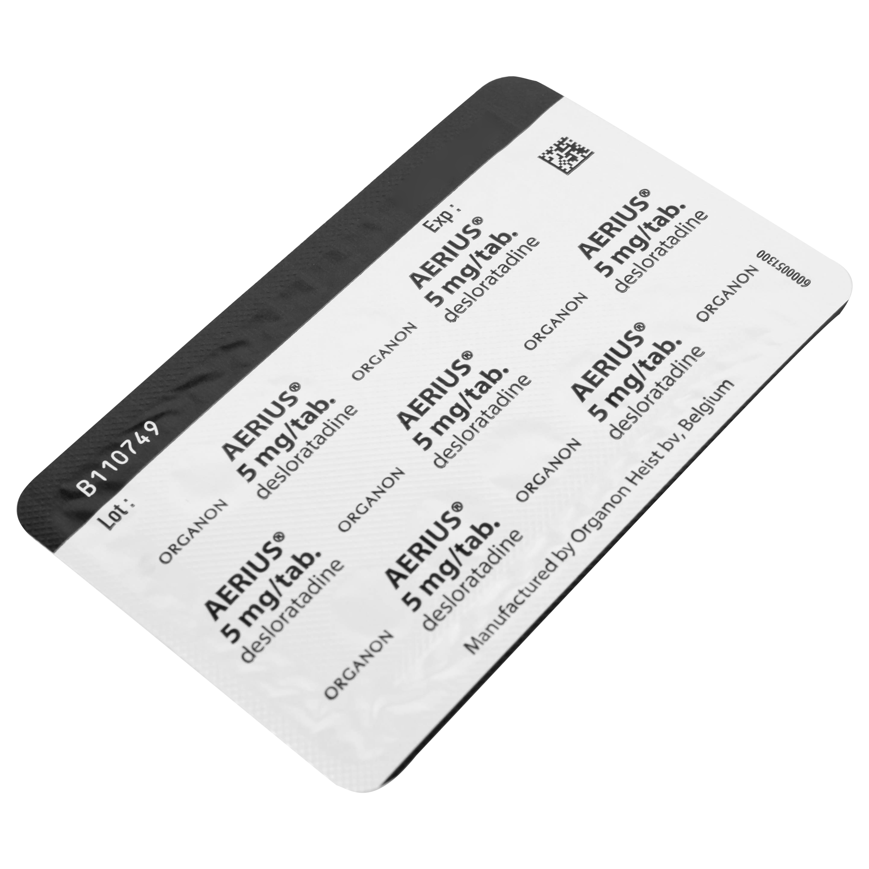 Hình ảnh Thuốc Aerius 5mg Organon giảm viêm mũi dị ứng, mày đay (1 vỉ x 10 viên)